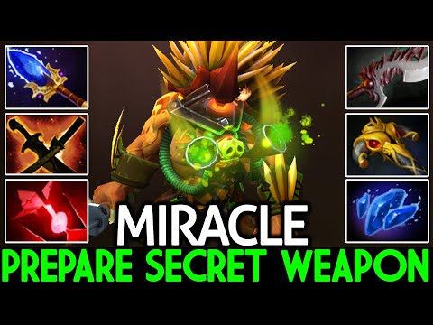 MIRACLE [Bristleback] Prepare Secret Weapon Imba Tanker 1v5 Dota 2