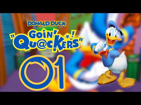 Let's Play Donald Duck Goin Quackers - Part 1 Duckie Mountain | 100% Walkthrough