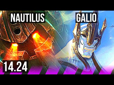 NAUTILUS & Jinx vs GALIO & Corki (SUP) | KR Diamond | 14.24