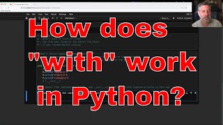 Understanding with and Python's context managers