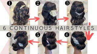 Quick & Easy Hairstyles / 6 Hairstyles from one to another / with Hair Accessories / @tomokoloco