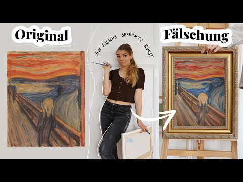 Ich fälsche berühmte Kunst - "Der Schrei" von Edvard Munch - Folge 3 // I'mJette