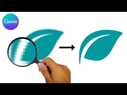 Convert Low Resolution Logo into High Resolution Vector in Canva