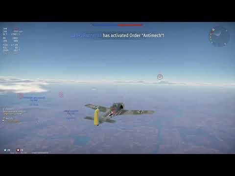 Fw190-A4 Vs P-47 Boom 'n Zoom snipe