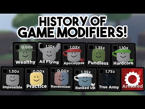 History of Game Modifiers (Tower Blitz)