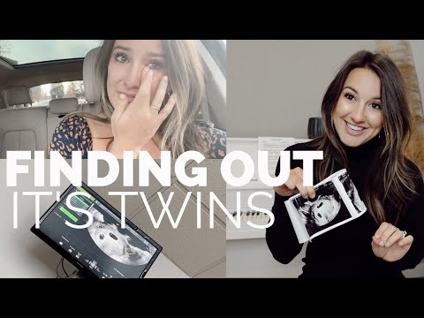 FINDING OUT IT'S TWINS LIVE | heather fern