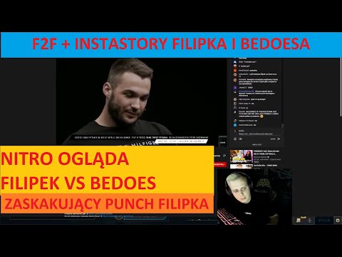 NITRO OGLĄDA DYMY FILIPEK vs BEDOES  -  FAME 11 F2F FERRARI vs FILIPEK