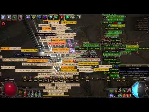 3.25 Poison SRS Necromancer - Mirror of Kalandra Blight Farming