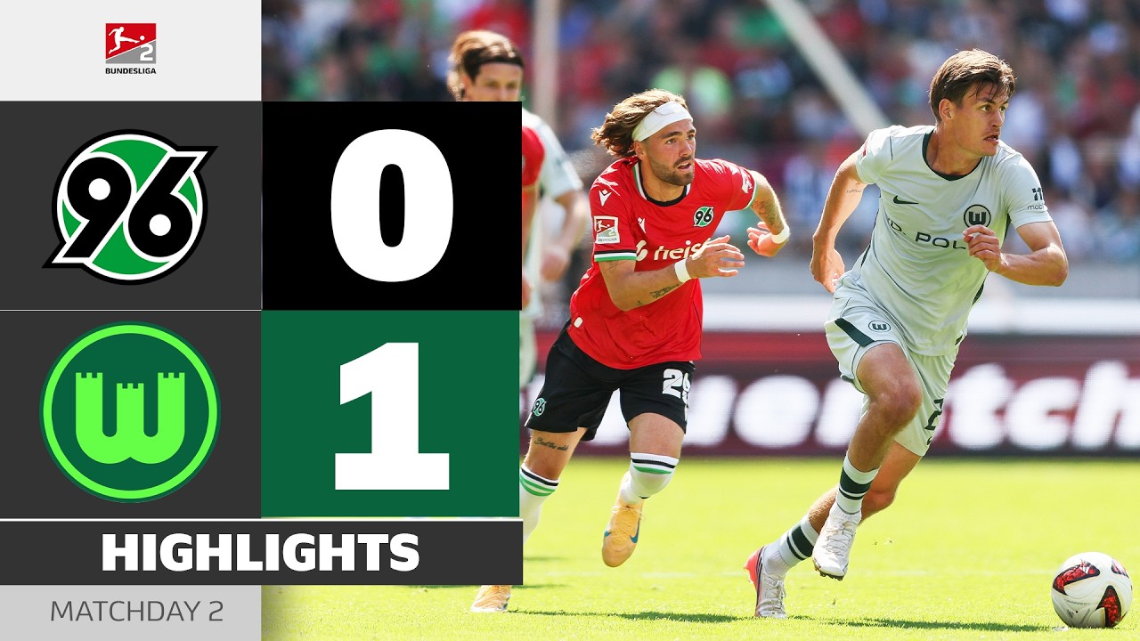Late Penalty Seals The Match! | Hannover 96 - VfL Wolfsburg | Highlights | Matchday 2 – Bundesliga 2