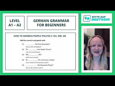 Lesson 8: How to Address People Politely - Learn German Grammar for Beginners (A1 / A2)
