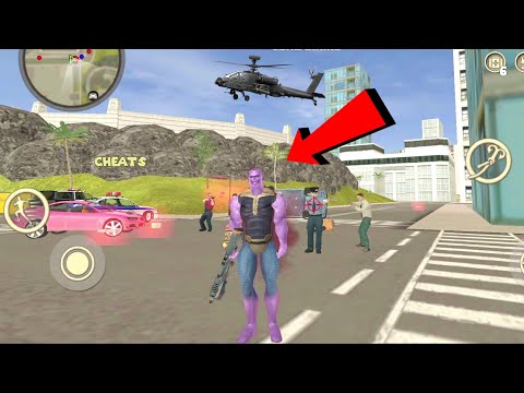 Amazing Thanose Rope Hero: Vice Town (Thanos Fight Road Police Man) - Rope Hero in Police Station