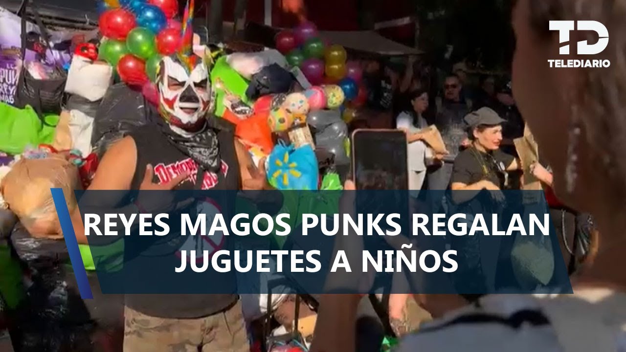 Punks convierten el Día de Reyes en esperanza para miles de niños
