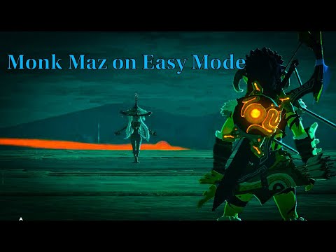 Monk Maz Koshia on Easy Mode ( How to Defeat Him Easily with a Simple Trick - Botw