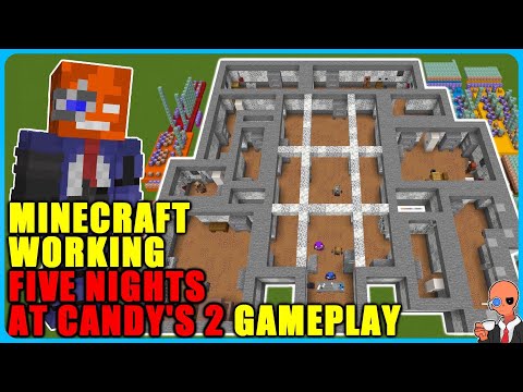 I built a working Five Nights at Candy’s 2 map in Minecraft (Build + Gameplay)