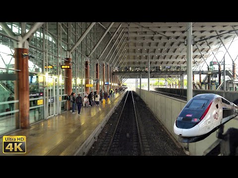 4K 320km/h TGV Cabride Marseille  - Lyon - Strasbourg en TGV 2n2