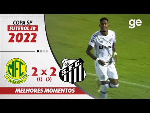 Gols e lances de Mirassol x Santos