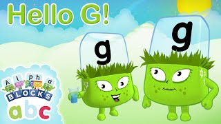 @Alphablocks - Say Hello to G! | Meet the Alphabet | Learn to Spell