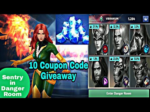 Crystal Giveaway | 10 Coupon Code | Danger Room Guide - Marvel Future Fight