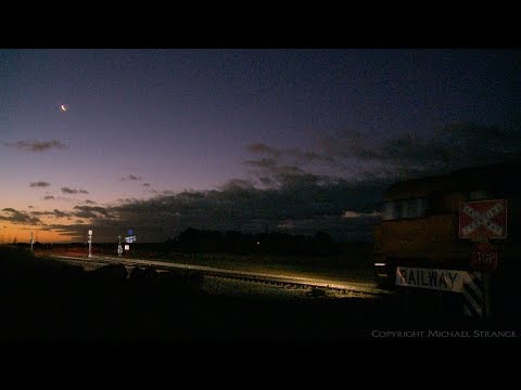 2MA5 Container Train At Night - PoathTV Australian Railways