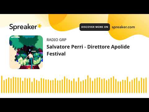 Salvatore Perri - Direttore Apolide Festival