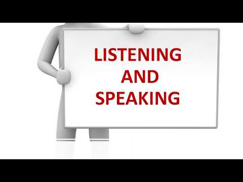 LISTENING AND SPEAKING