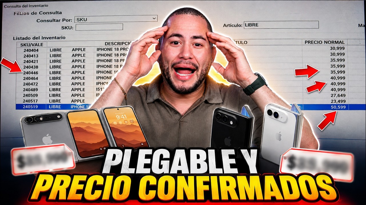 IMPOSIBLE! Filtracion iPhone 18 Pro Y Plegable REVELAN LOS PRECIOS!