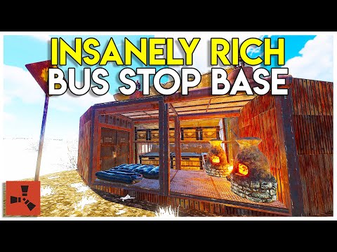 COUNTER RAIDING and RAIDING INSANELY RICH BUS STOP BASE - Rust