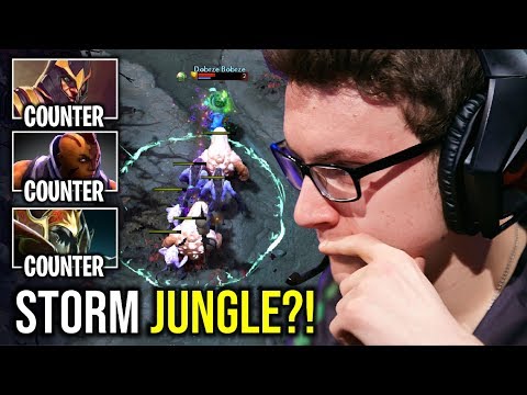 JUNGLE STORM SPIRIT..!! Next Level Storm Spirit Jungle vs 3 Counter Pick by Miracle 7.22 | Dota 2