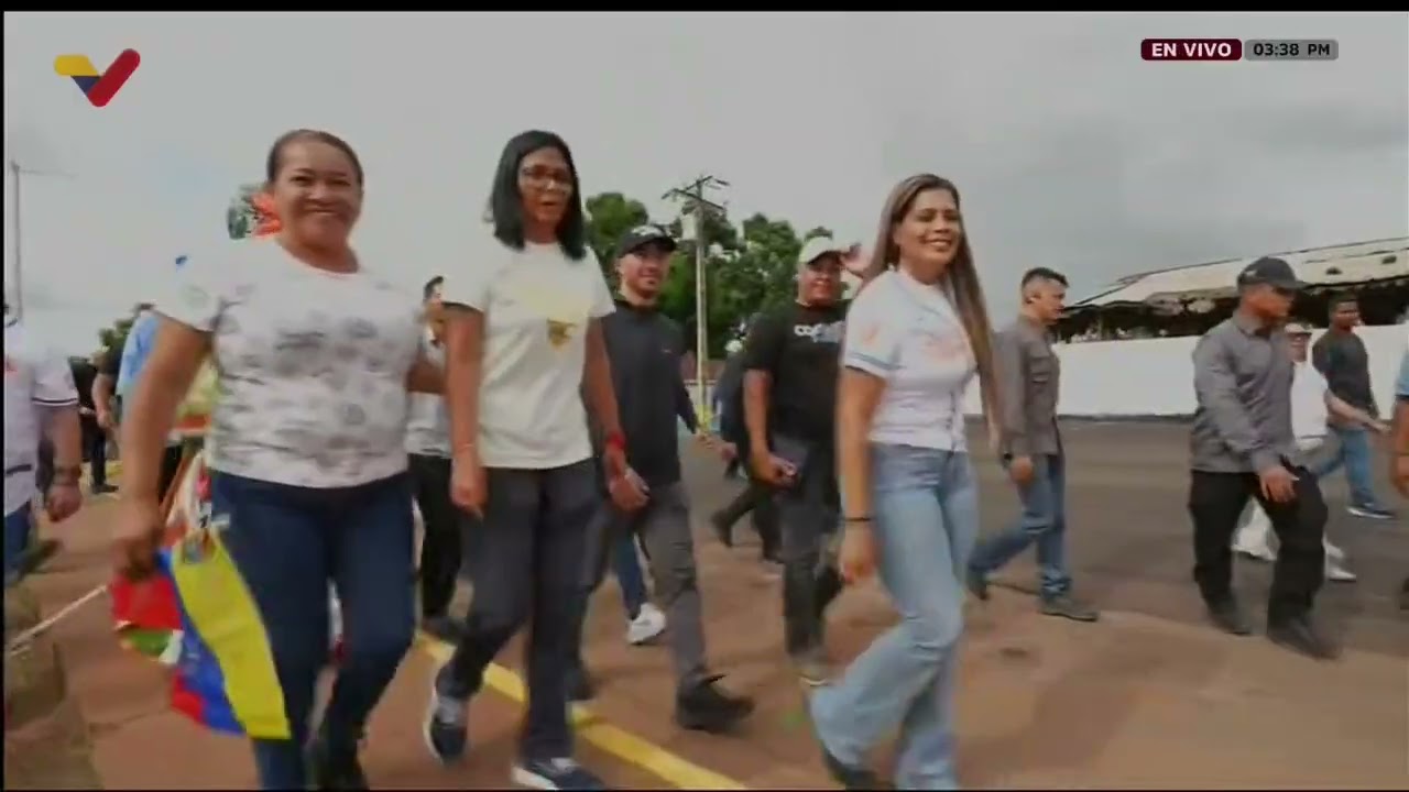 Delcy Rodríguez continúa peregrinación en el Estado Bolívar (Upata, Ciudad Guayana y otros puntos)
