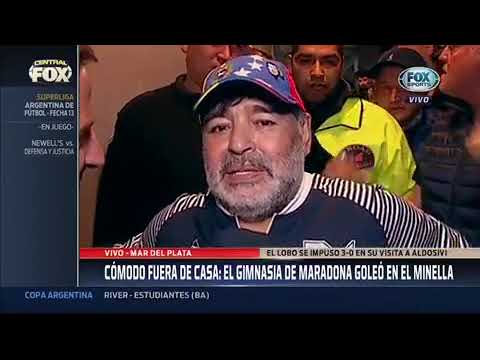 Gimnasia ganó 3 a 0 a Aldosivi y Diego Maradona salió a Hablar