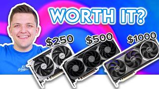$250 vs $500 vs $1000 Graphics Cards! 🤔