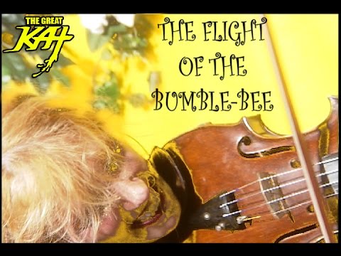 WORLD'S FASTEST JUILLIARD VIOLIN/GUITAR GENIUS THE GREAT KAT Shreds THE FLIGHT OF THE BUMBLE-BEE!