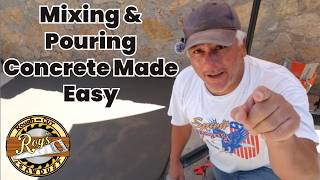 Mixing & Pouring Concrete Made Easy | DIY Concrete Slab