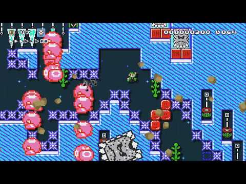 [Ice Temple] [Auto] (Hold Y + ➝) by ripppp - Super Mario Maker 2 - No Commentary 1bv