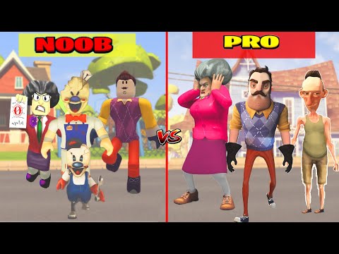 ÇAKMA OYUN vs GERÇEK OYUN KAPIŞMASI 😱 Roblox VS Hello Neighbor 2 - Scary Teacher