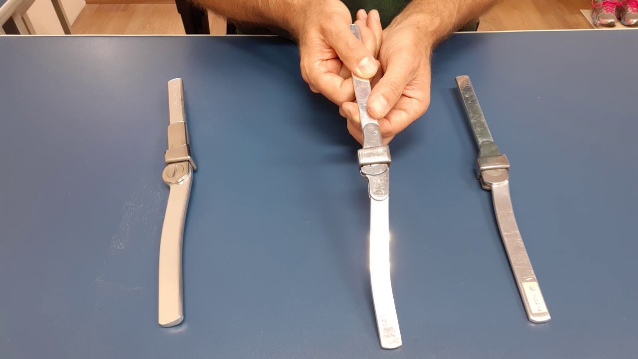 Articulações de joelho para órteses — trava anel