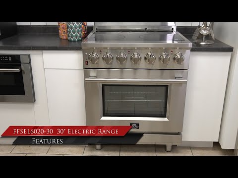 FORNO Massimo 30″ Freestanding Chef Door Electric Range (FFSEL6020-30)
