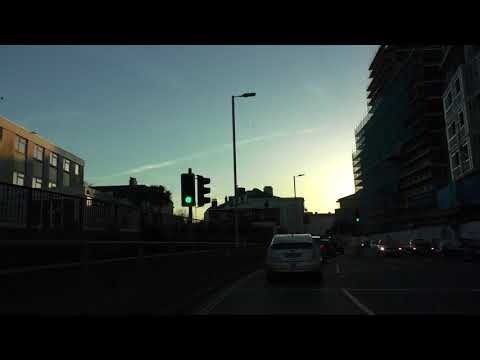 Driving Along Vauxhall Street, Notte Street, The Crescent & Millbay Road, Plymouth, England