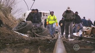Bus carrying inmates plunges off bridge in Texas