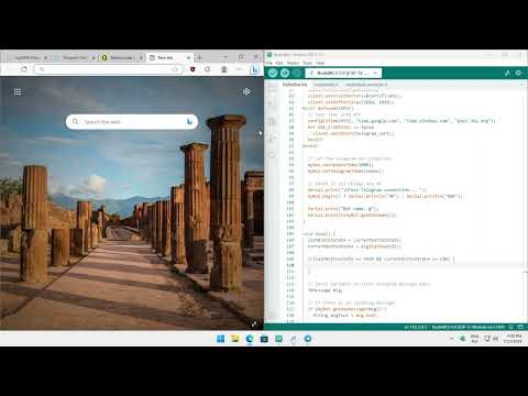 Rozwój programu na sterowanie przekaźnikiem, dodanie raportowania stanu i buttona