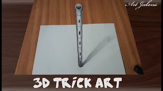 3D Trick Art  3D Flute