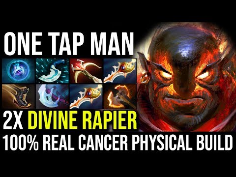 Double Divine Rapier Ember Spirit - WTF 100% Real Cancer Physical Build 26KIlls + Ultrakill - Dota 2