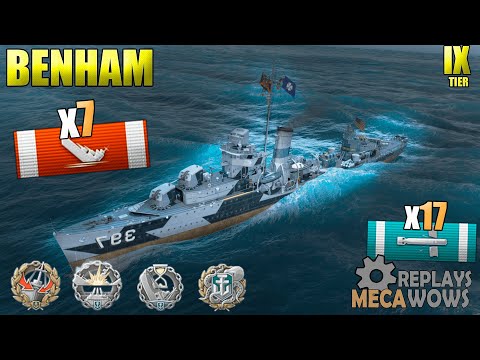 Benham 7 Kills & 163k Damage | World of Warships Gameplay 4k