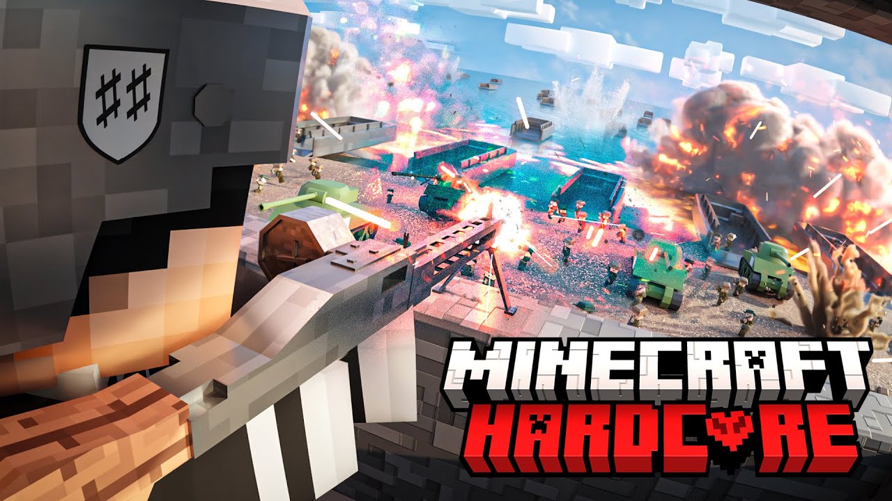 100 Players Simulate the MOST EPIC D-DAY Battle in Minecraft History