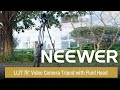 NEEWER LL27 76" Video Camera Tripod with Fluid Head