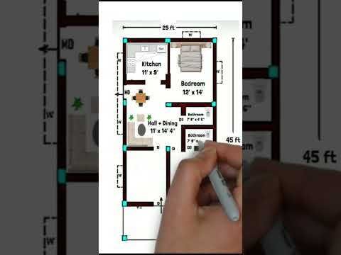 15x30 House Plan 15 x 30 Ghar Ka Naksha Small House Plans Design 450 sq ft house Plans