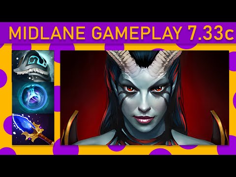 ⭐20+ Kills! Queen of Pain Mid Gameplay - Dota 2 Top MMR
