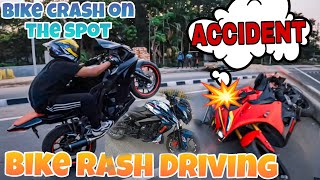 Sunday ride হয়ে গেলো ACCIDENT💥 ||Bike Rash Driving ⚠️ | CRAZY STREET RACE 🤯 @Rb_Lifestyles
