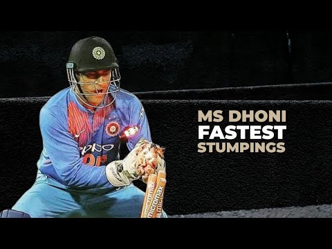 MS Dhoni : Lightning Fast Stumpings