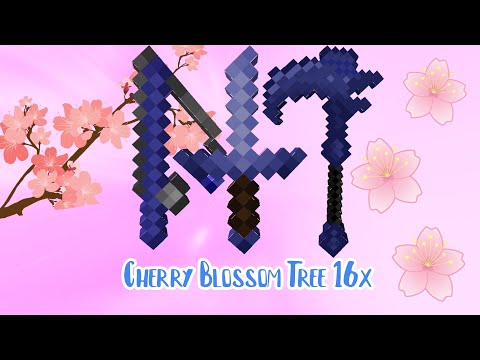 Cherry Blossom Tree 16x| Texture Pack release| Space Blue ...
